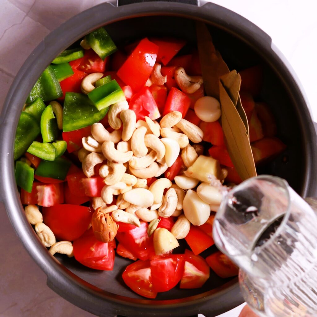 Butter Chicken Makhani Gravy Ingredients in Pressure Cooker