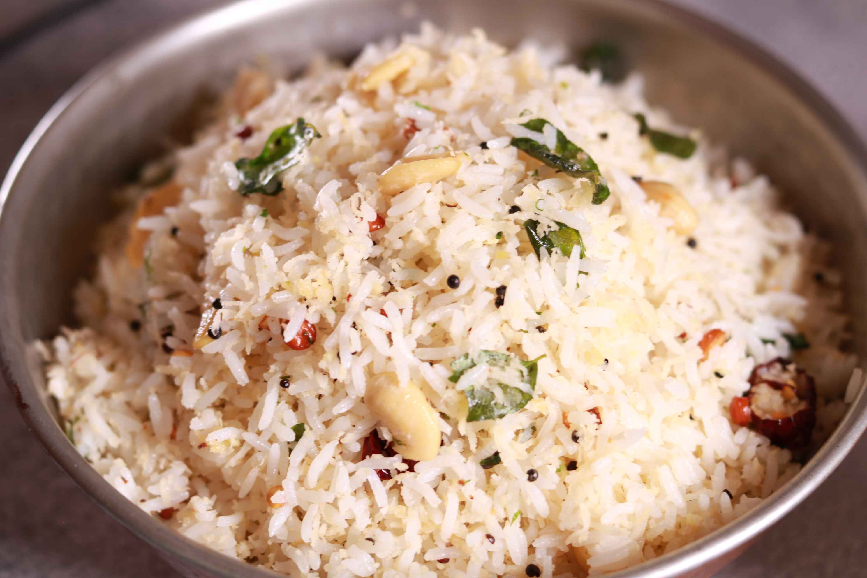 Fragrant coconut rice bowl.