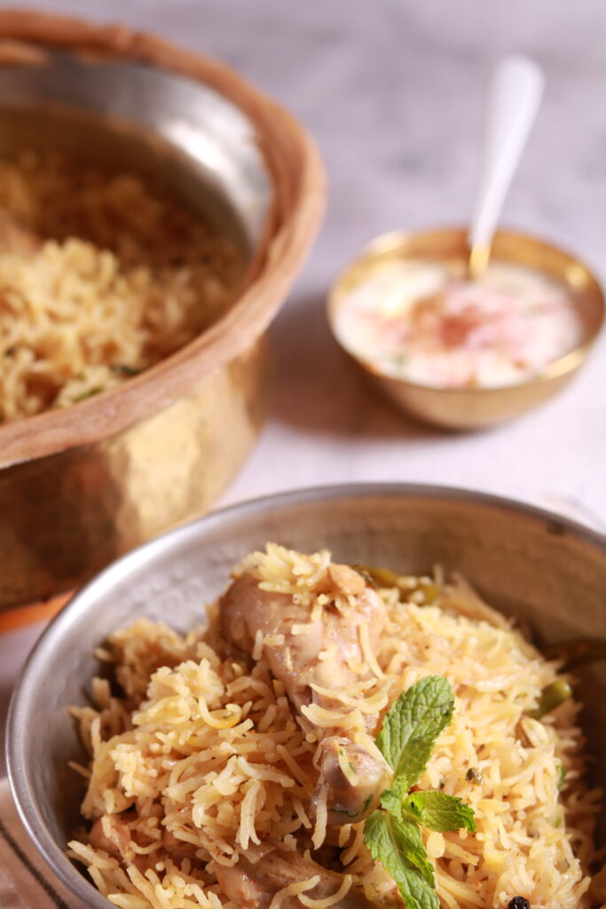 Chicken Pulao in Bowl