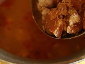 Adding Jaggery