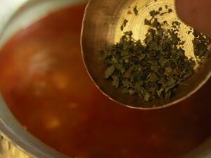 Adding Kasuri Methi