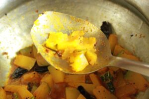 Pumpkin cooking doneness check