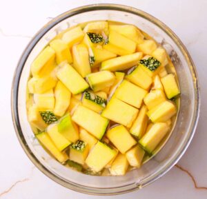 Diced Fresh Pumpkin