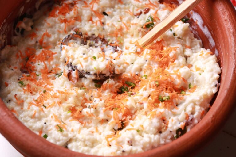 Adding Grated Carrot.