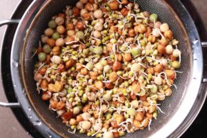 Rinsing Fresh Sprouts