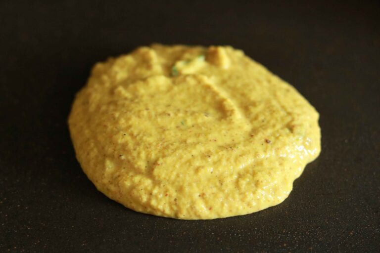 Pouring Batter on Griddle