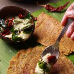 Pouring Coconut Chutney