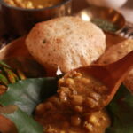Chole with piping hot poori
