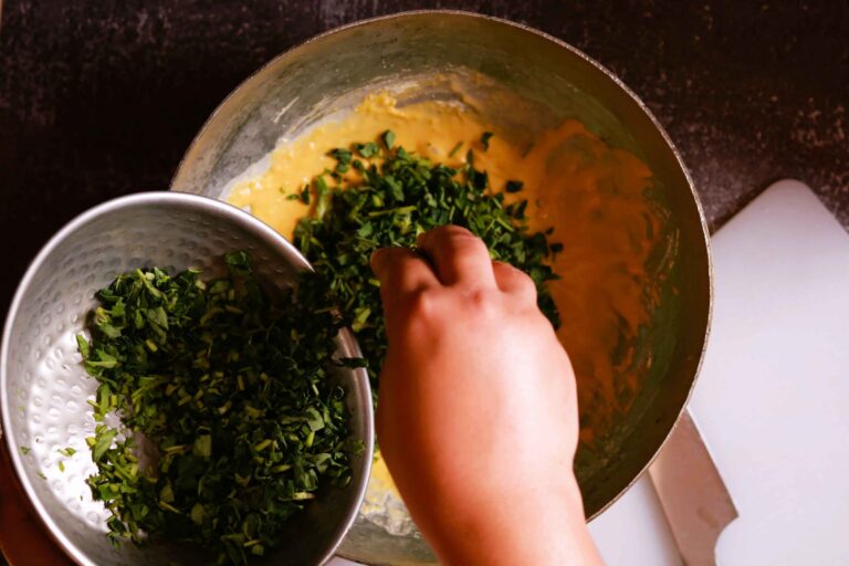 Fresh Methi Leaves Ready