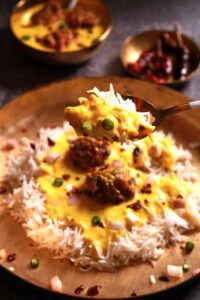 Savory Kadhi Rice Spoon Delight