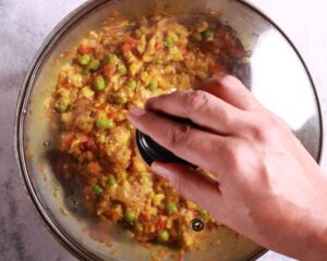 Stir, cover, and simmer for 15 mins.