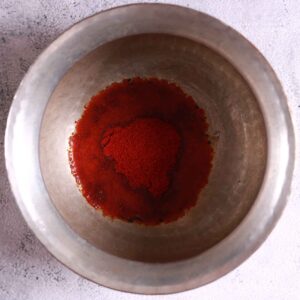 Spicy chili powder added.