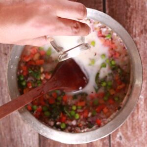 Upma Cooking Scene
