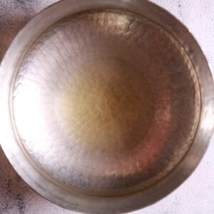 Hot oil in thick pan