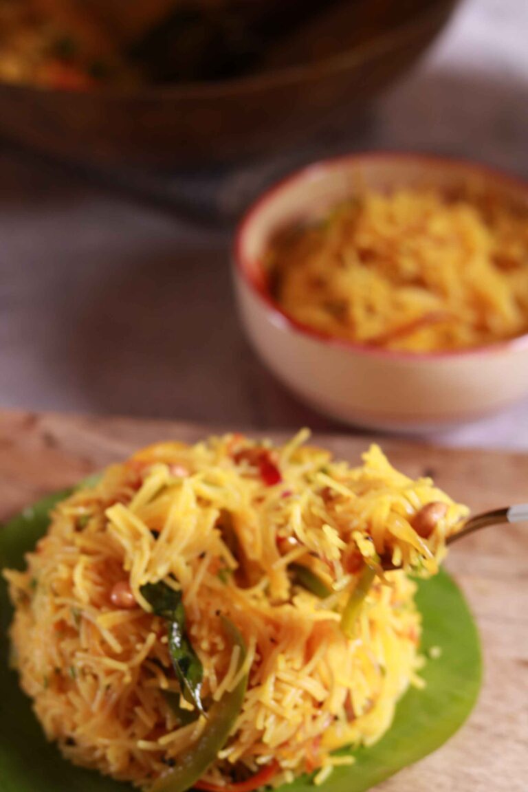 Vermicelli Stir-Fry Closeup (Semiya Upma)