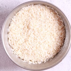 Soaking Basmati rice
