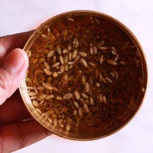 Fennel seeds soaking