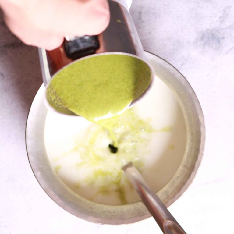 Mixing buttermilk paste