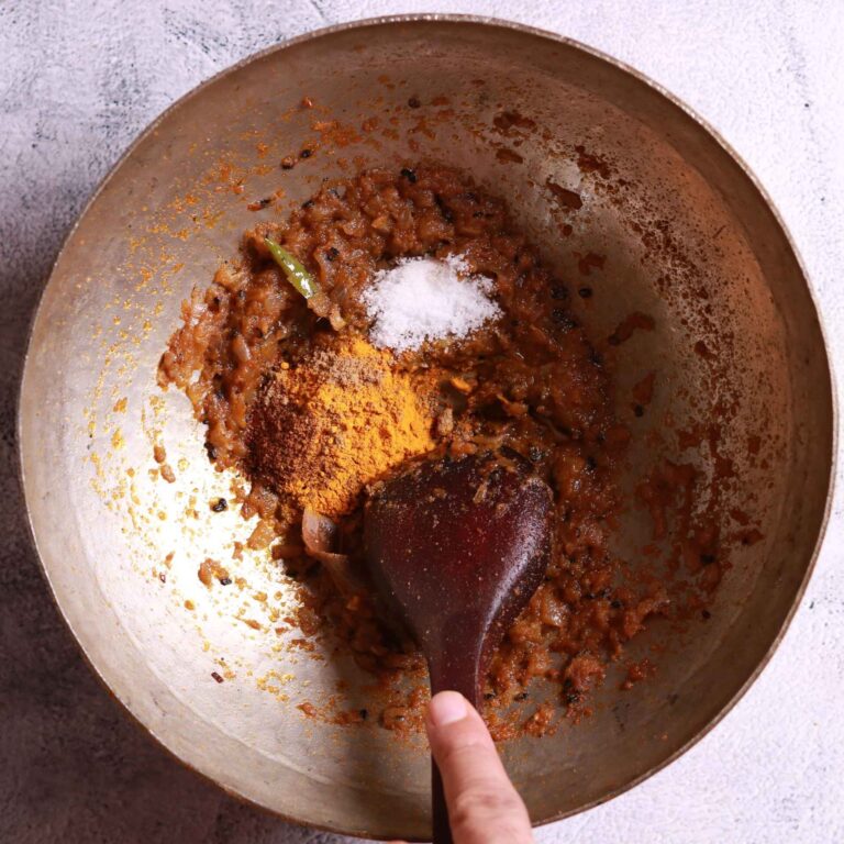 Spices and sautéing ingredients