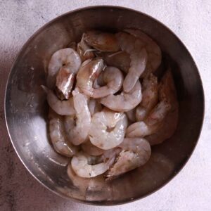 Prawns with heads intact