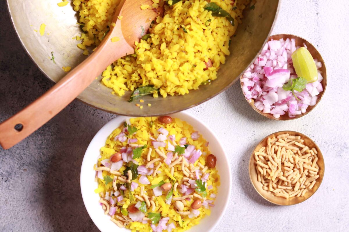 Poha breakfast bowl