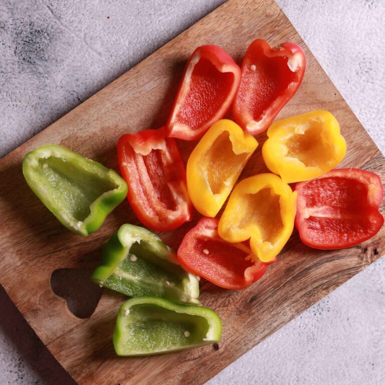 Preparing bell peppers