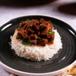 Mutton Sukka Fry with Rice