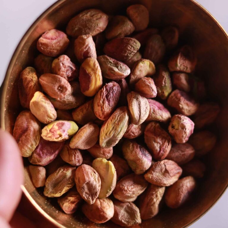 Pistachios in bowl