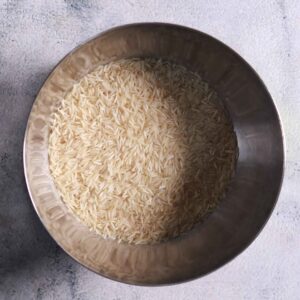 Basmati rice to rinse