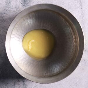 Heating ghee in pot