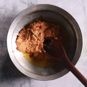 Cooking marination in pot