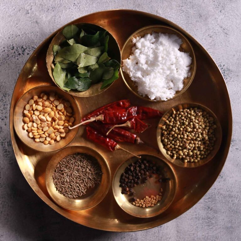 Roasted spices for sambar