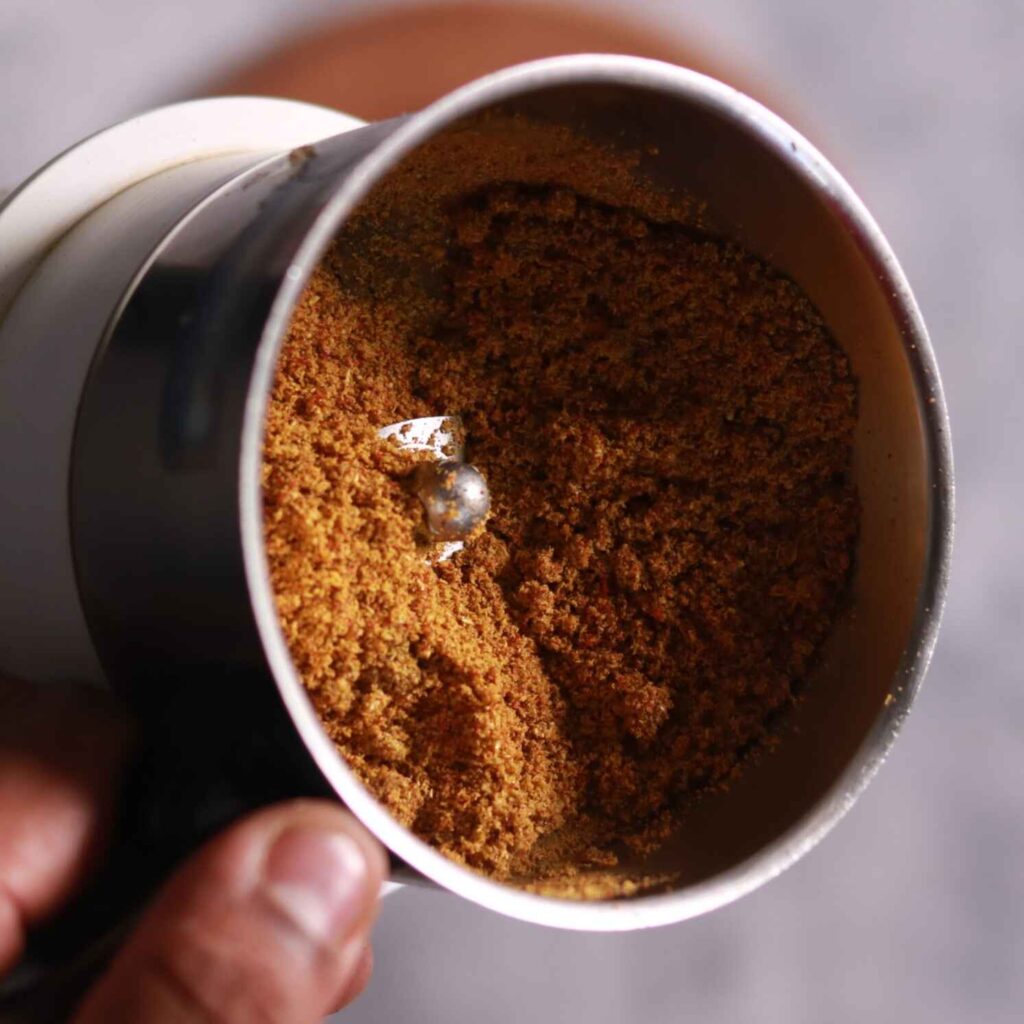 Ground sambar spice mix
