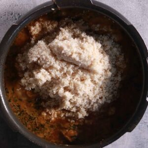 Rice Added Boiling