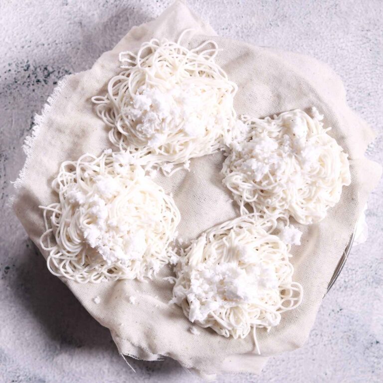 Adding grated coconut