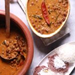 Chickpea curry serving