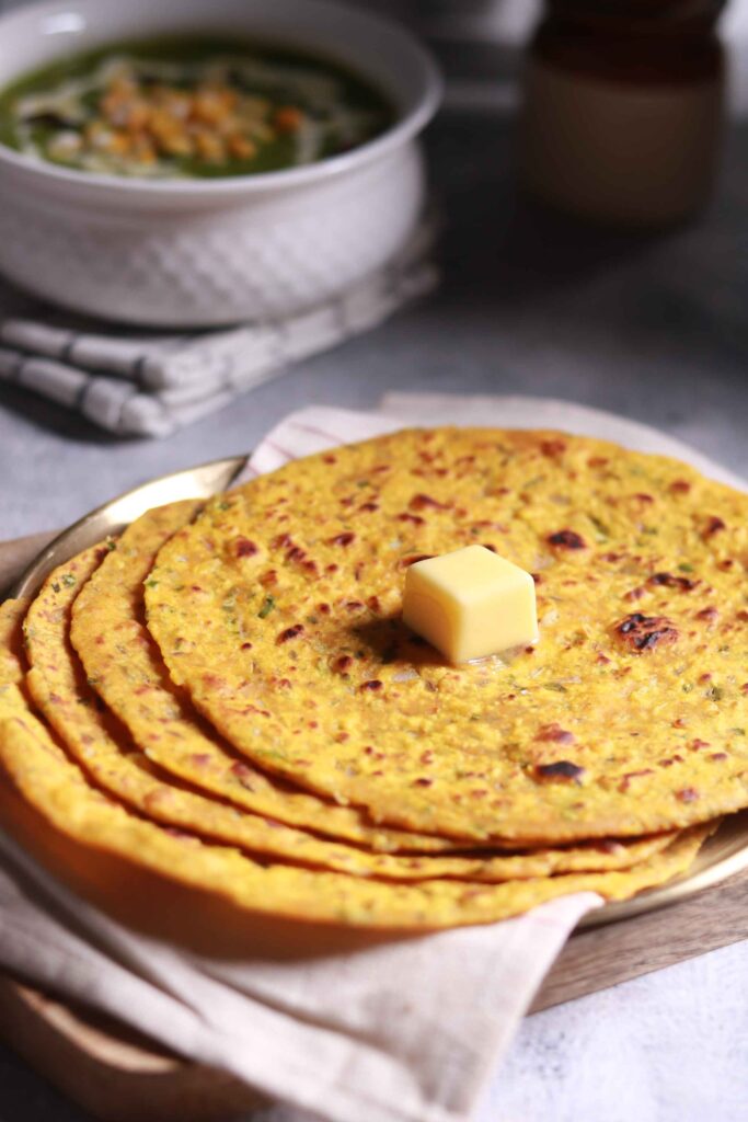 Serving hot rotis