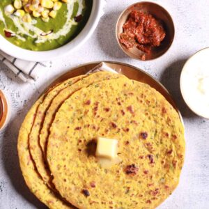 Serving hot rotis