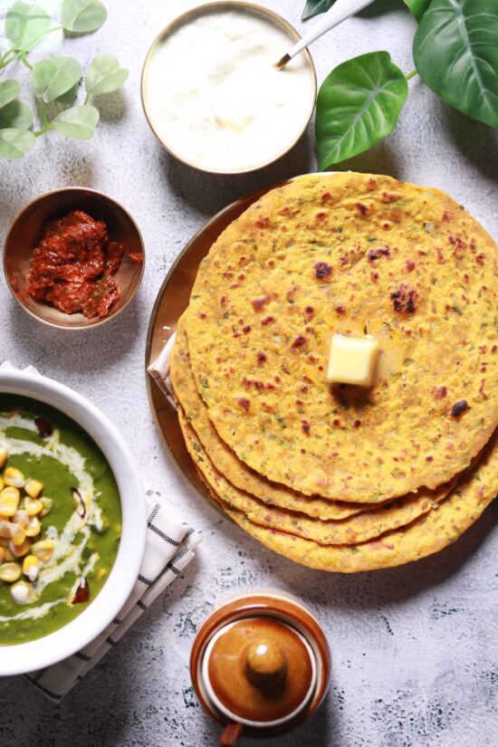 Serving hot rotis