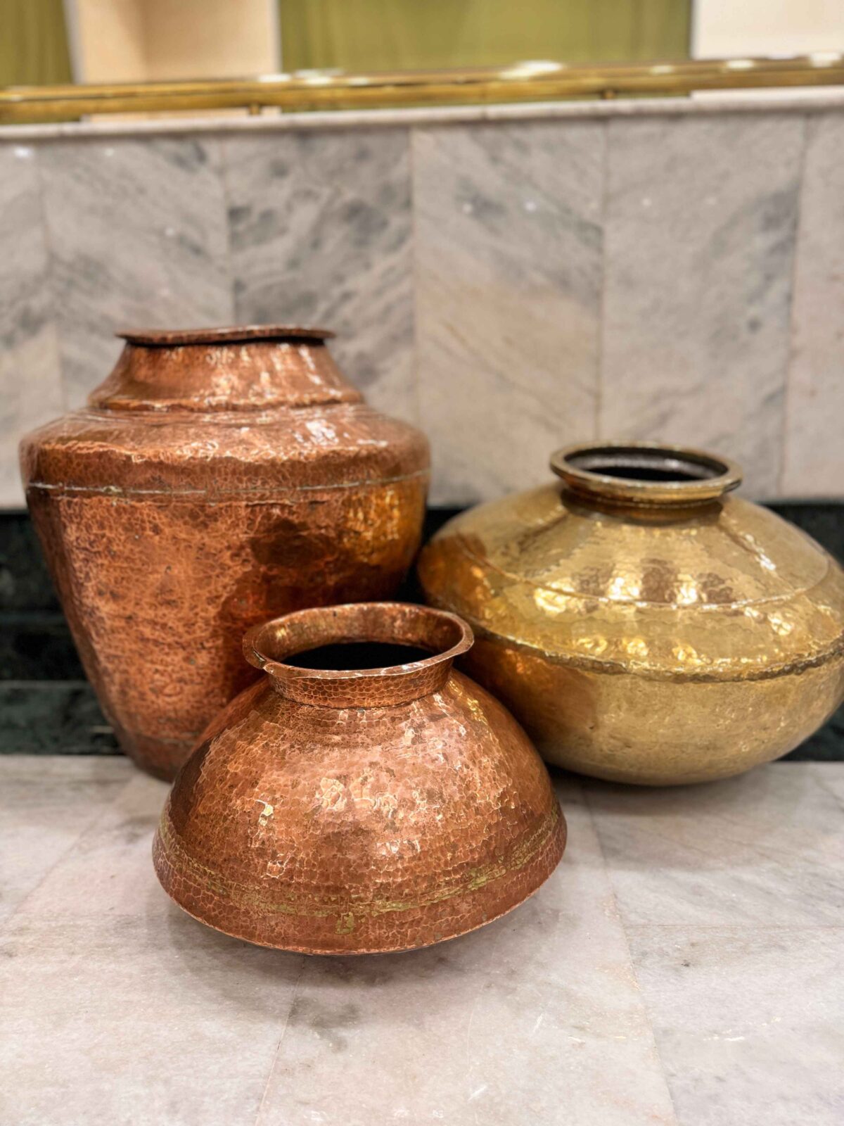 Traditional Indian cooking vessels