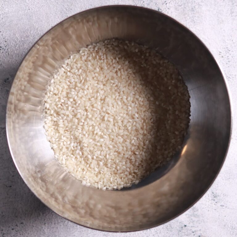 Washing raw rice