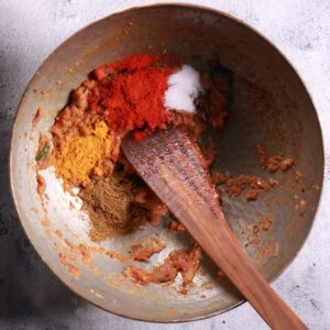 Adding ground spices