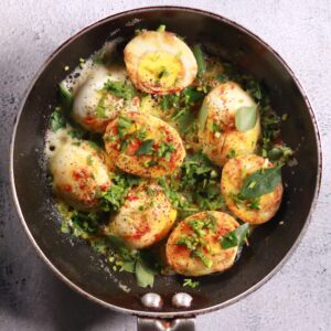 Adding fresh herbs