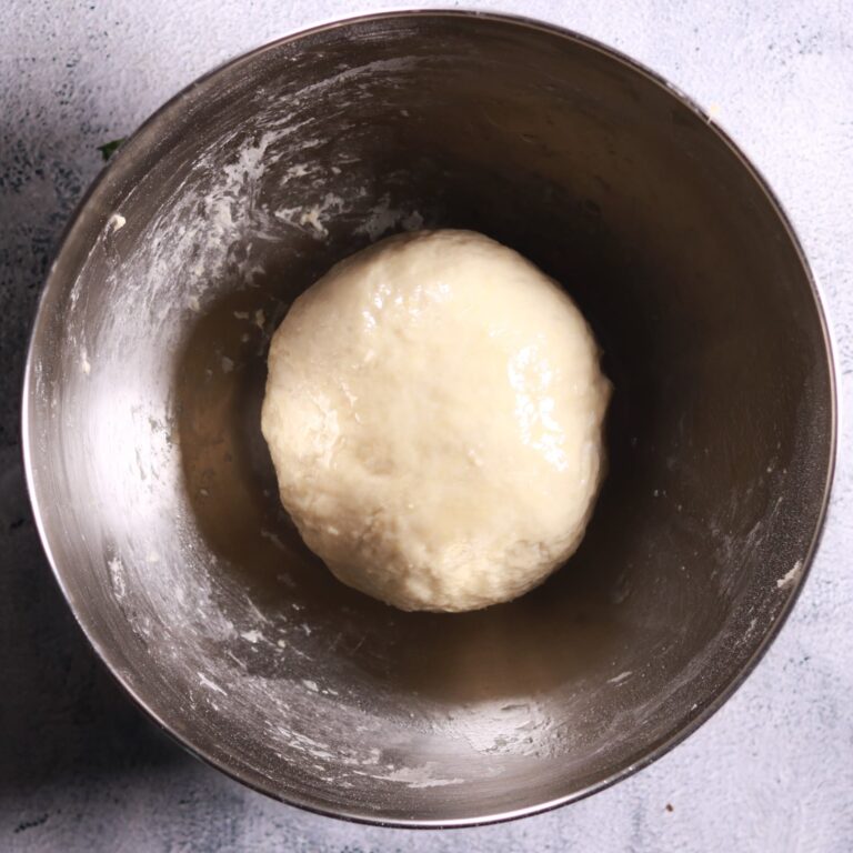 Kneading dough smooth