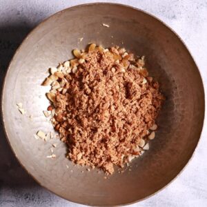 Melting jaggery in pan
