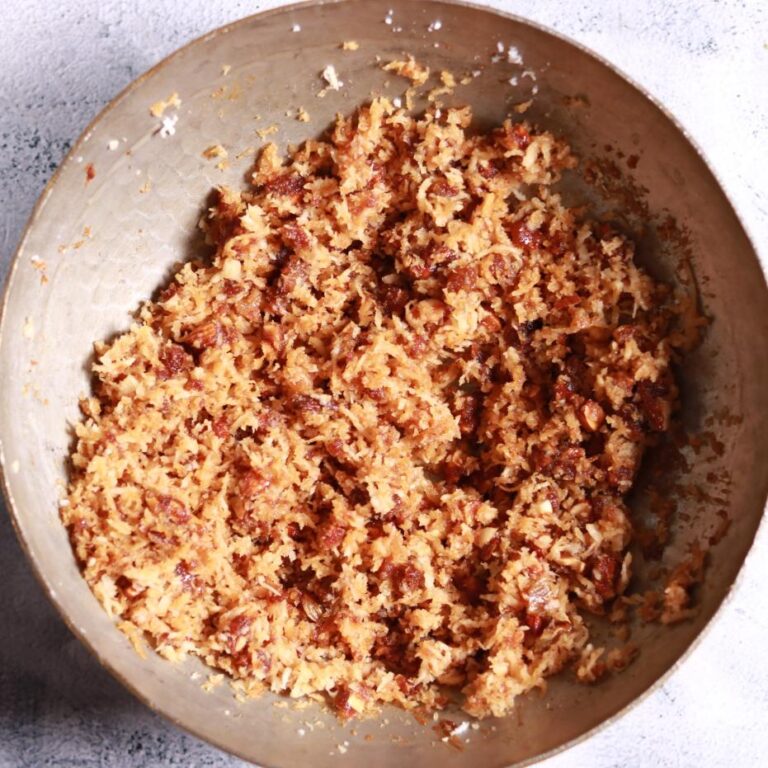 Cooling mixture in pan
