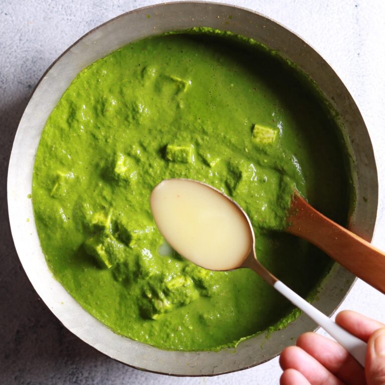 Adding ghee richness