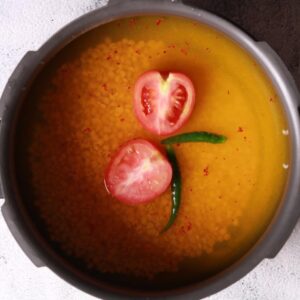 Dal pressure cooker ingredients